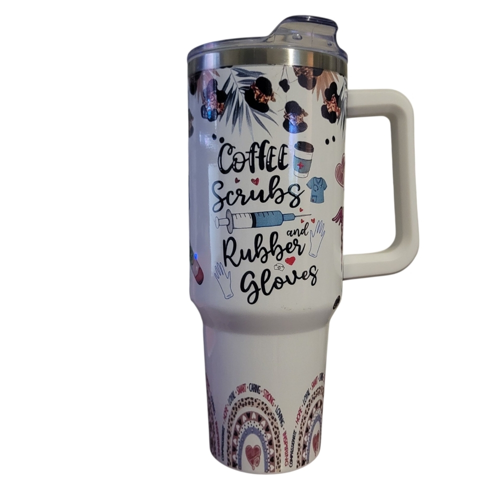 Nurse Life 40oz Travel Mug Tumbler - NWOT - Picture 3 of 4